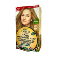 Фарба для волосся Wella Soft Color 80 Світлий блонд безаміачна 35 г 5746