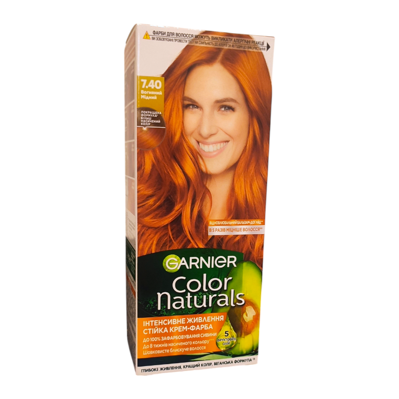 Фарба для волосся GARNIER Color Naturals 7.40 Вогняний мідний