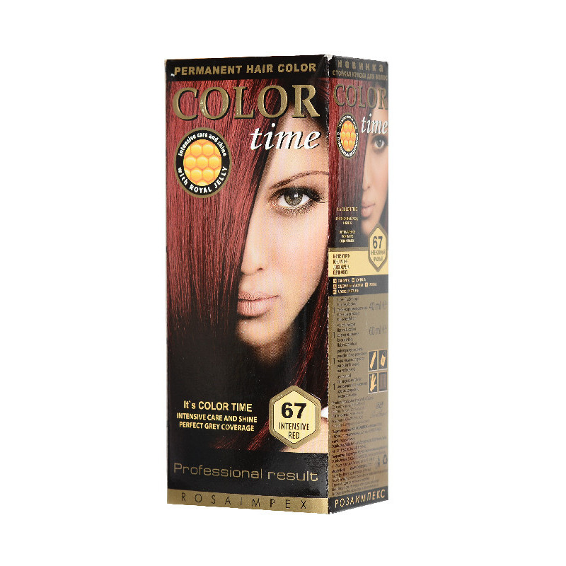 Фарба для волосся Color Time 67 Насичено-червоний