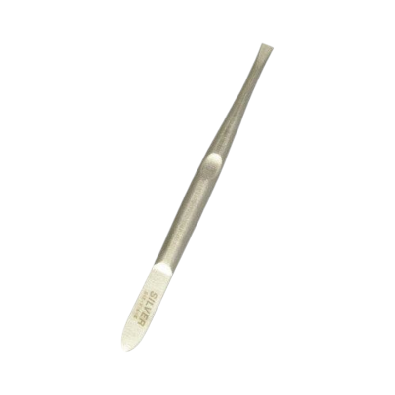 Пінцет Silver Style рівний металевий SP-09 0093