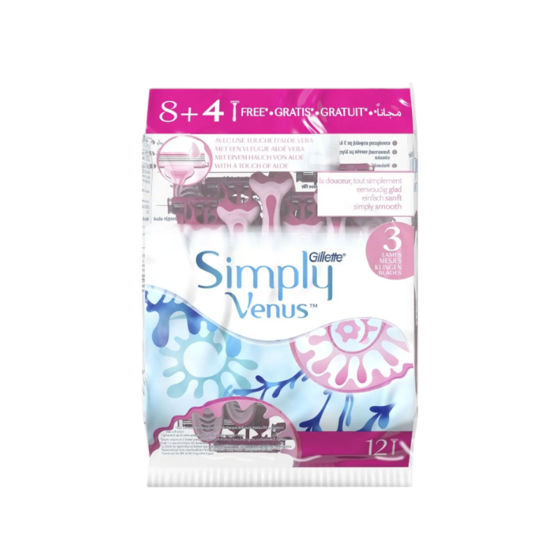Станки для гоління Gillette Venus Simply 3 12 шт.