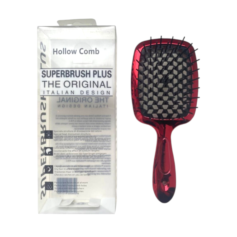 Гребінець для волосся HollowComb масажний продувний дзеркальний 20 см