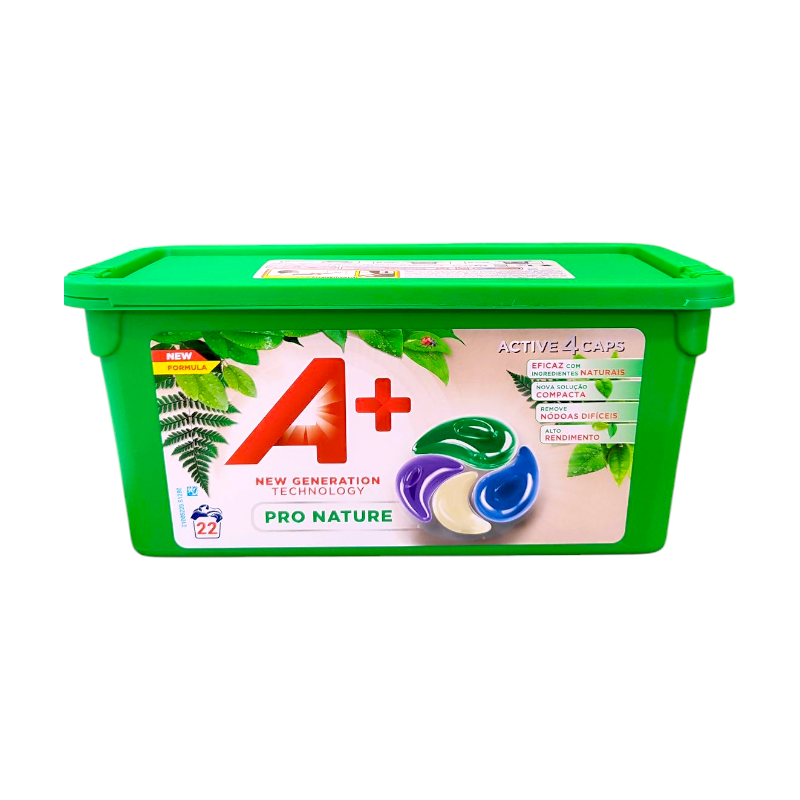 Капсули для прання А+ Pro Nature 4 в 1 22 шт 6391