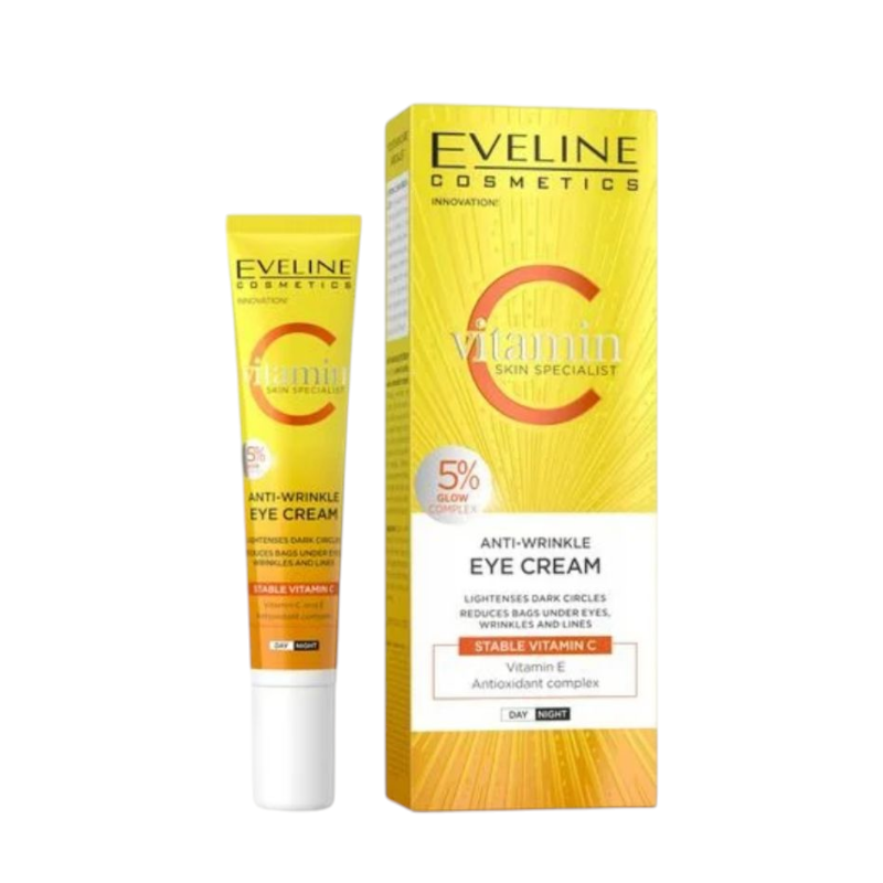 Крем для шкіри навколо очей Eveline Cosmetics Vitamin C Skin Specialist проти зморщок 20 мл. 0627
