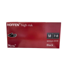 Рукавички латексні HOFFEN M чорні