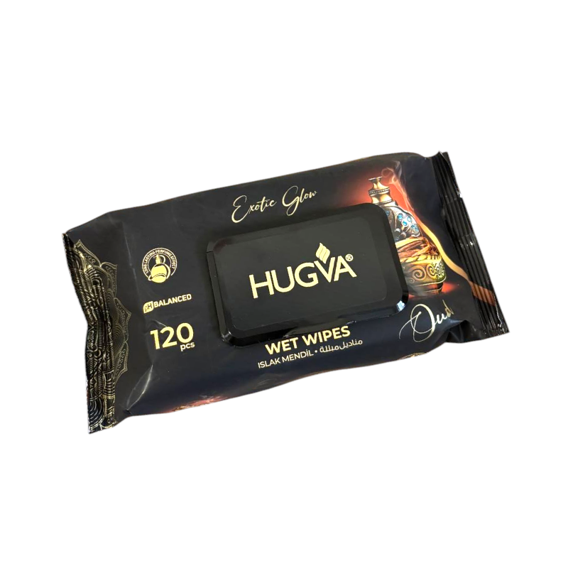 Влажные салфетки HUGVA Exotic Glow 120 шт.