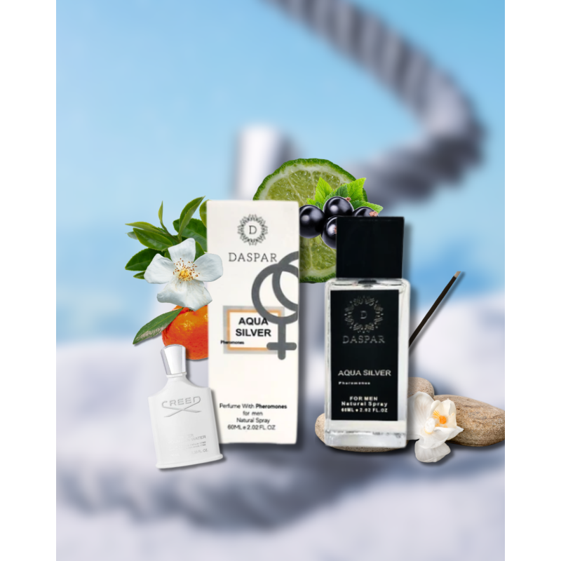 Парфумована вода DASPAR Феромони Aqua Silver чоловіча 60 мл 2469