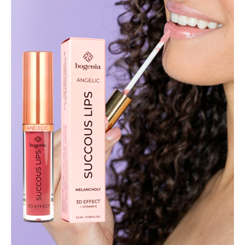 Блеск для губ Bogenia BG 711 Succous Lips Angelic 3D effect 004 Elegy