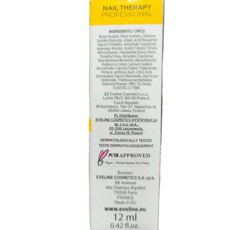 Засіб для нігтів EVELINE NAIL THERAPY Professional SILVER SHINE зміцнюючий 12 мл 5704/1873