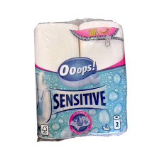 Паперовий рушник Ooops Sensitive 2-шаровий 50 відривів 1098