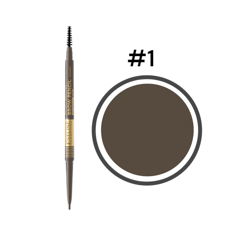 Олівець водостійкий для брейв EVELINE TAUPE BROW PENCIL No01