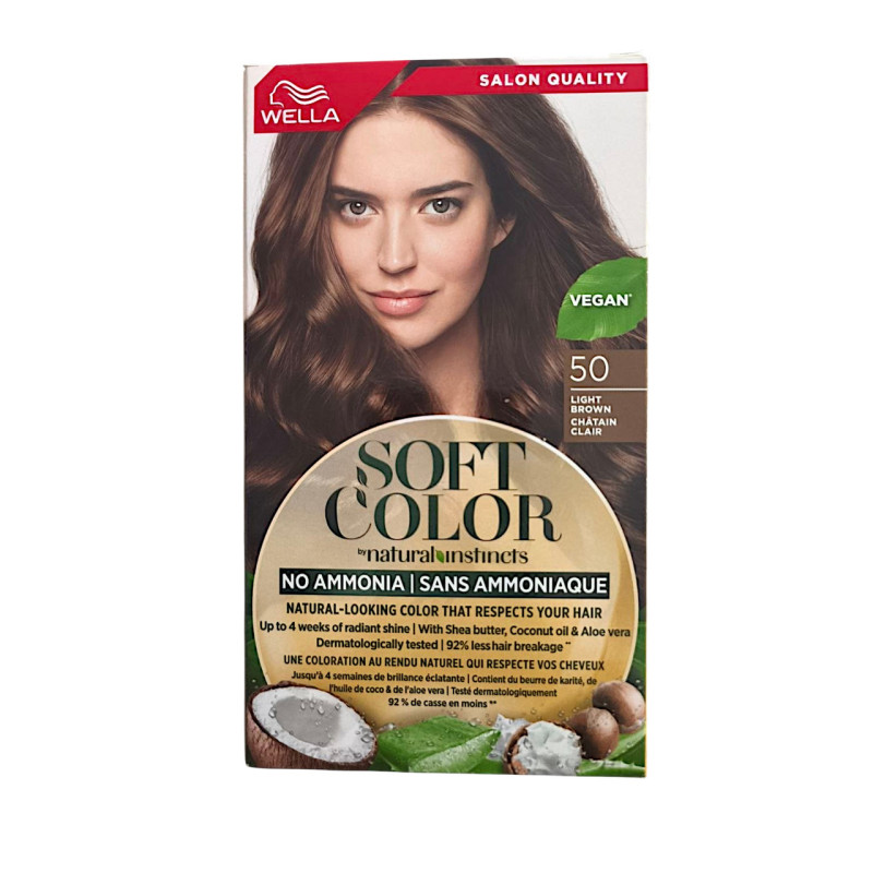 Фарба для волосся Wella Soft Color 50 Світло-коричнева безамічна 35 г 5821