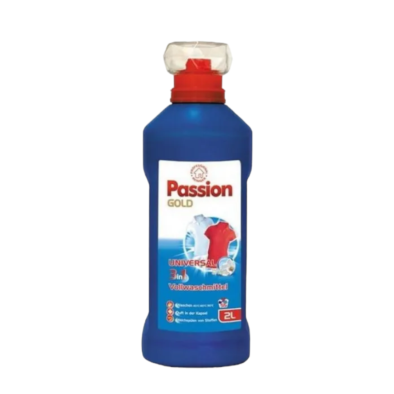 Гель для стирки Passion Gold Универсальный 3 в 1 55 циклов стирки 2 л.