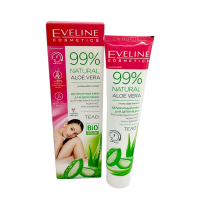 Депілятор EVELINE 99% Natural Aloe vera Делікатний крем для чутливої шкіри рук, ніг, бікіні 125 мл.