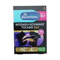 Серветки для прання Dr.Beckmann Intensiv-Schwarz Tucher 3 in 1 6 шт. (12 шт/ящ.) 0811