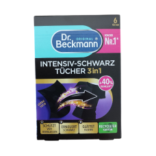 Серветки для прання Dr.Beckmann Intensiv-Schwarz Tucher 3 in 1 6 шт. (12 шт/ящ.) 0811
