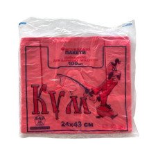 Пакеты майка No 24*43, Кум 100 шт.*50