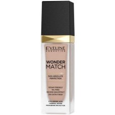 Основа тональная адаптирующая EVELINE SUNNY BEIGE WONDER MATCH 30 мл. 35