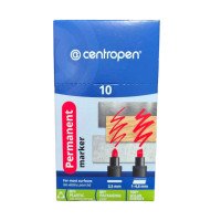 Маркер Centropen 8566/01 чорний круглий 2,5 мм. 10 шт. 6949