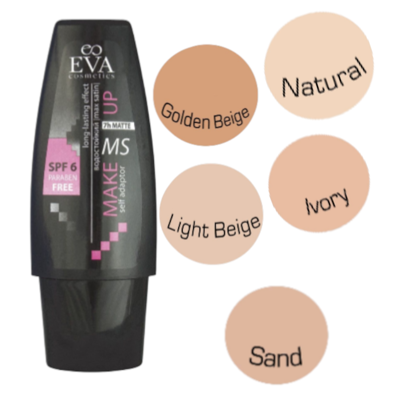 Крем тональный Eva Cosmetics MAX SATIN golden biege 40 мл 0523