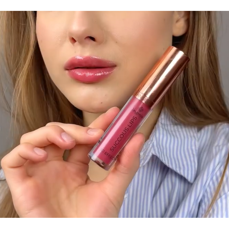 Блеск для губ Bogenia BG 711 Succous Lips Angelic 3D effect 001 Melancholy