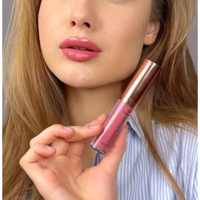 Блеск для губ Bogenia BG 711 Succous Lips Angelic 3D effect 004 Elegy